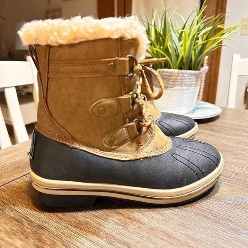 Women's Pawz Winter Fur Lined Boots‎ Brown Size 6